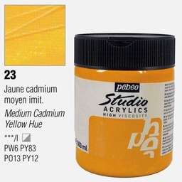 [PEBEO 171023] PEBEO Studio Acrylic Paint 500ml 23 Cadmium Yellow Medium Hue