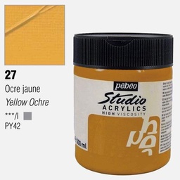 [PEBEO 171027] PEBEO Studio Acrylic Paint 500ml 27 Yellow Ochre