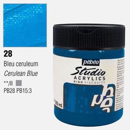 [PEBEO 171028] PEBEO Studio Acrylic Paint 500ml 28 Cerulean Blue