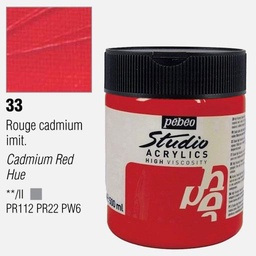 [PEBEO 171033] PEBEO Studio Acrylic Paint 500ml 33 Cadmium Red Hue