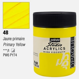 [PEBEO 171048] PEBEO Studio Acrylic Paint 500ml 48 Opaque Primary Yellow