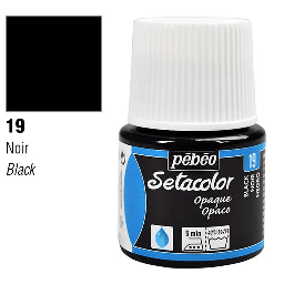 [PEBEO 295019] PEBEO Setacolor Opaque 45ml 19 Black Lake