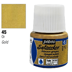 [PEBEO 295045] PEBEO Setacolor Opaque 45ml 45 Shimmer Gold