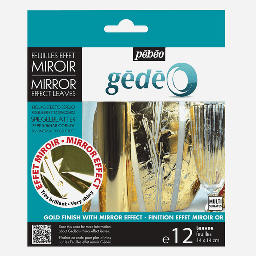 [PEBEO 766549] PEBEO Gedeo Mirror Effect Gold Leaves x 12
