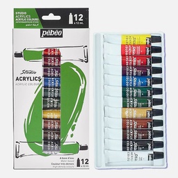 [PEBEO 668700] PEBEO Studio Acrylic Paint 12ml Set x 12