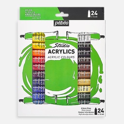 [PEBEO 668720] PEBEO Studio Acrylic Paint 12ml Set x 24