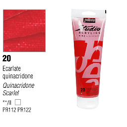 [PEBEO 831020] PEBEO Studio Acrylic 100ml 20 Quinacridone Scarlet