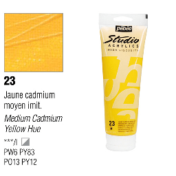 [PEBEO 831023] PEBEO Studio Acrylic 100ml 23 Cadmium Yellow Medium Hue