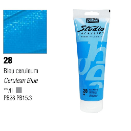 [PEBEO 837028] PEBEO Studio Acrylic 100ml 28 Cerulean Blue