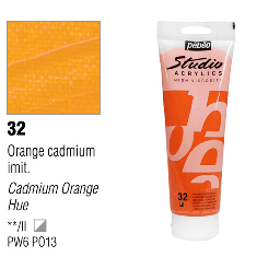 [PEBEO 831032] PEBEO Studio Acrylic 100ml 32 Cadmium Orange Hue