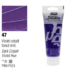[PEBEO 831047] PEBEO Studio Acrylic 100ml 47 Dark Cobalt Violet Hue