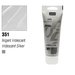 [PEBEO 837351] PEBEO Studio Acrylic 100ml 351 Iridescent Silver