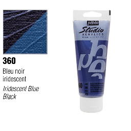 [PEBEO 837360] PEBEO Studio Acrylic 100ml 360 Iridescent Blue Black