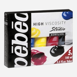 [PEBEO 833000] PEBEO Studio Acrylic 100ml Set x 5