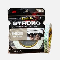 [3M 110-M12] 3M Scotch Strong Double-Sided Mounting Tape 12mm x 4m
