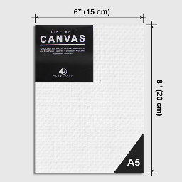 [OVJ A0608] OVJ Cotton Canvas Board 280gsm A5