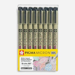 [SAKURA XSDK005-8] SAKURA Pigma Micron Pen 005 Set x 8