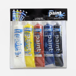 [DERIVAN 1PS7C5] DERIVAN Student Acrylic Paint 75ml Starter Set x 5