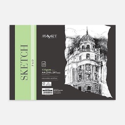 [MAYART MA00047] MAYART Sketch Paper Pad 135gsm A4 x 25