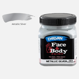 [DERIVAN 1FP2SIS] DERIVAN Face & Body Paint 250ml Metallic Silver