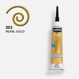 [PEBEO 147003] PEBEO Water Based Gutta Outliner 20ml Pearl Gold