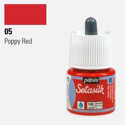 [PEBEO 181005] PEBEO Setasilk Paint 45ml Poppy Red