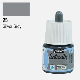 [PEBEO 181025] PEBEO Setasilk Paint 45ml Silver Grey