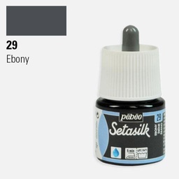 [PEBEO 181029] PEBEO Setasilk Paint 45ml Ebony