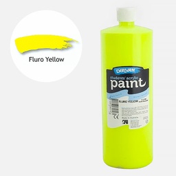 [DERIVAN 1S1LFY] DERIVAN Students' Acrylic Paint 1000ml Fluorescent Yellow