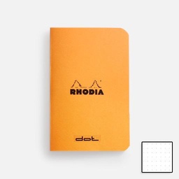 [RHODIA 119156] RHODIA Classic Stapled Notebook 80gsm Dot A7 x 24 Orange