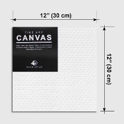 [OVJ A1212] OVJ Cotton Canvas Board 280gsm 12” x 12”
