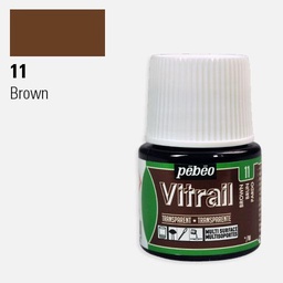 [PEBEO 050011] PEBEO Vitrail Glass Paint 45ml Brown