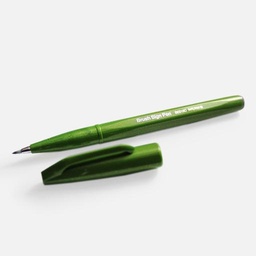 [PENTEL SES15C-D2X] PENTEL Fude Touch Brush Pen Olive Green