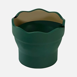 [FABER-CASTELL 181520] FABER-CASTELL Clic & Go Foldable Water Pot Green