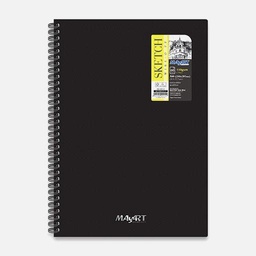 [MAYART MA00012] MAYART Sketch Paper PP Perforated Spiral Book 110gsm A4+ x 60