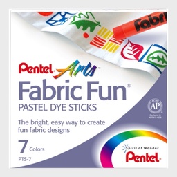 [PENTEL PTS-7] PENTEL Fabric Fun Pastel Dye Stick Set x 7