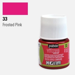 [PEBEO 112033] PEBEO Vitrea 160 Water-Based Glass Paint 45ml Frosted Pink
