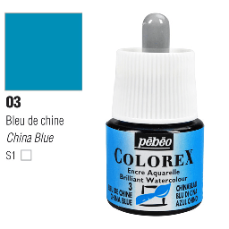 [PEBEO 341003] PEBEO Colorex Watercolor Ink 45ml 03 China Blue