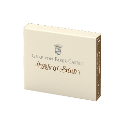 [FABER-CASTELL 141102] FABER-CASTELL Ink Cartridge Hazelnut Brown x 6