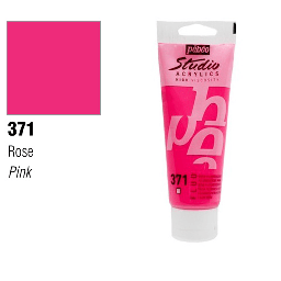 [PEBEO 837371] PEBEO Studio Acrylic 100ml 371 Fluorescent Pink