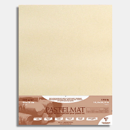 [CLAIREFONTAINE 96166] CLAIREFONTAINE Pastelmat 360gsm 50cm x 70cm x 5 Sand