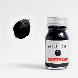 [JACQUES HERBIN 11509T] JACQUES HERBIN Fountain Pen Ink 10ml Perle Noire (Pearl Black)