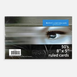 [A'ZONE 12307] A'ZONE Besform Ruled Card 230gsm 5” x 8” x 50