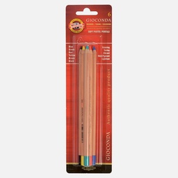 [KOH-I-NOOR 8826006002BL] KOH-I-NOOR Gioconda Soft Pastel Pencil Set x 6