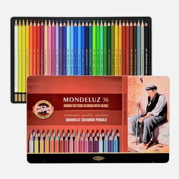 [KOH-I-NOOR 3725036001PL] KOH-I-NOOR Mondeluz Watercolor Pencil Metal Tin Set x 36