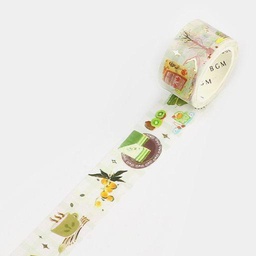 [BGM BM-LGCD018] BGM Foil Washi Tape 20mm Tea Time Powdered Tea